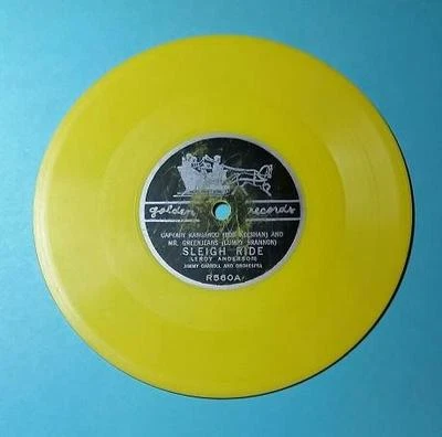 VINTAGE 1950's CHILDREN'S GOLDEN RECORDS 78RPM - SLEIGH RIDE - MR GREENJEANS Foto 1 de 2