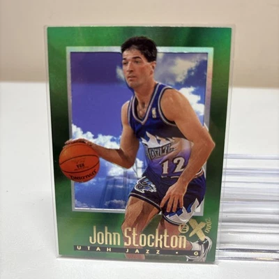 John Stockton 1996-97 Skybox EX 2000 #75 Utah Jazz- NM - Imagem 1 de 2
