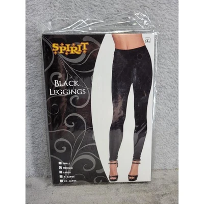 Spirit Halloween Black Leggings Women's Medium Costume Cosplay Party - Image 1 of 3