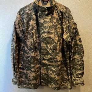 Tru-Spec Military Jacket Shirt Men's Large Camouflage Army Cargo Button Pockets - Picture 1 of 9