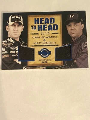 2010 Rush Hour Racing Head To Head Carl Edwards Matt Kenseth Dual Relic 11/75 - Image 1 of 3