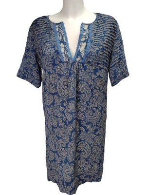 Stella McCartney Women's Dress UK Size 10 Blue Floral Print Silk Blend — 第 1/4 张图片