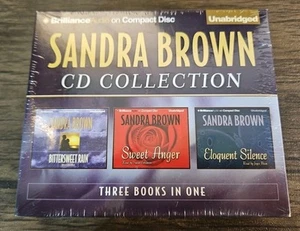 NEW Sandra Brown 3 Book CD Collection Sweet Anger Eloquent Silence - Picture 1 of 5