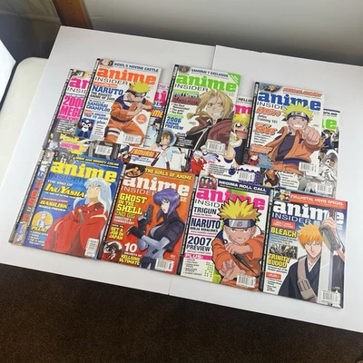 Wizard Anime Insider Lot (12) Vintage Anime Magazine 2005–2006 Naruto Bleach FMA - Image 1 of 4
