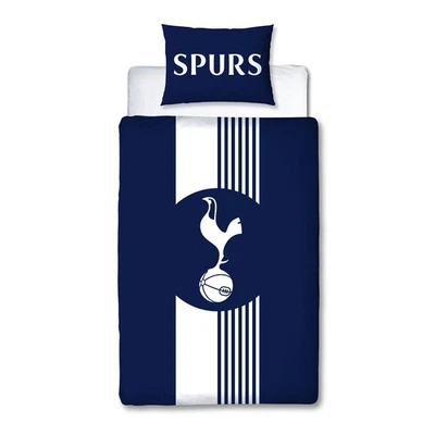 CHARACTER WORLD Tottenham Single Duvet Reversible Kids Bedding Blue Football Spurs Quilt Cover