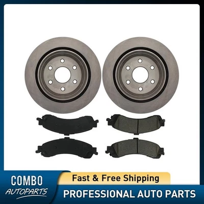 Juego de pastillas de freno de disco trasero rotor para Chevrolet Suburban 1500 2000-2006 Foto 1 de 4