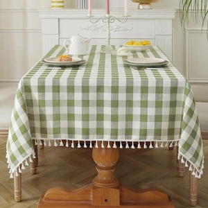 Checkered Tablecloth Rectangle Washable Heavy Duty Buffalo Plaid Table Cloth ... - Picture 1 of 7