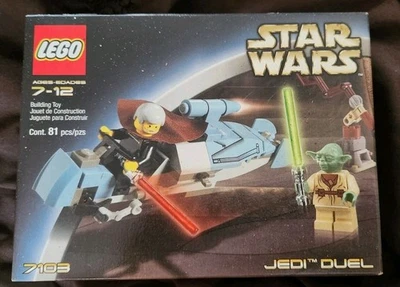 LEGO Star Wars 7103 Jedi Duel 2002 Retired Set Sealed NISB NEVER BEEN OPENED  - Image 1 of 4