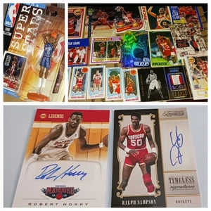 ROCKETS 40+ R. HORRY, SAMPSON AUTOS/OLAJUWON, BARKLEY MOSES BUCK JOHNSON, BARRY  - Picture 1 of 23