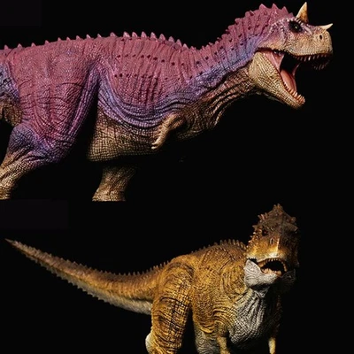 REBOR carnotaurus rex and Ekrixinatosaurus Dinosaur Statue Set Plain Version - Image 1 of 4