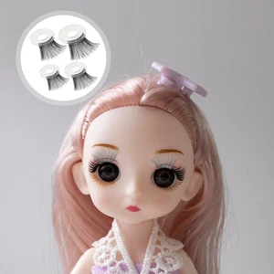  20 Piezas Muñeca Pestañas Artesanía Artificial Pestañas Crochet Juguetes de Peluche - Imagen 1 de 18