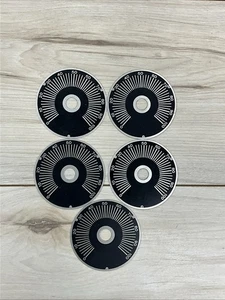 Placa de marcación de afinación de aluminio vintage de 3" - Receptor de radioaficionado escala 0-100 (lote de 5 - Imagen 1 de 3