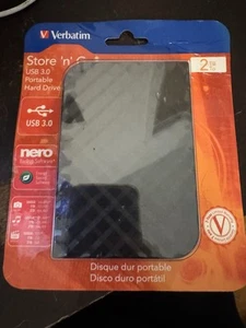 Verbatim 53195 2tb Store 'n' Go Portable Hard Drive Usb 3.0 Black / PC & Gaming - Picture 1 of 1