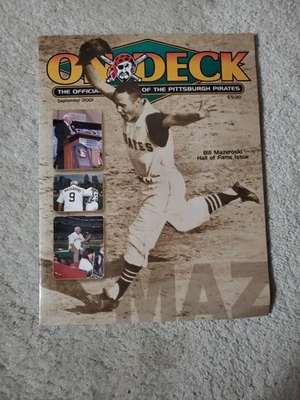 Bill Mazeroski Pittsburgh Pirates September 2001 PROGRAM RARE - Image 1 of 2