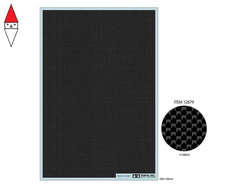 TAMIYA DECAL EFFETTO CARBONIO TESSITURA PLAN FINE - Immagine 1 di 1