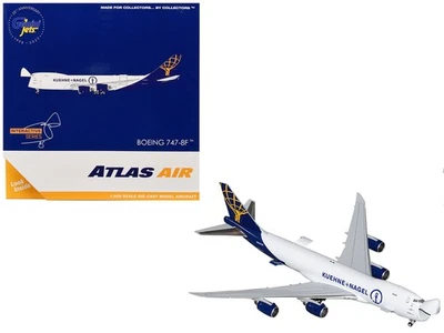 Boeing 747-8F 2018 modelo diecast - Atlas Air Kuehne + Nagel escala 1/400 de Gemi... Foto 1 de 4