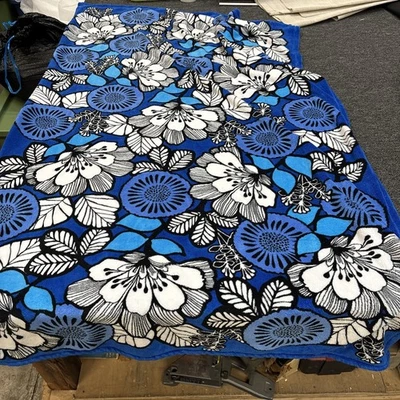Vera Bradley Blue Flower Blanket 50” X 80” - Image 1 of 4