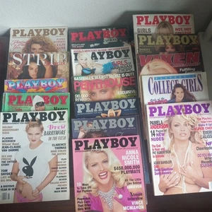 lot of 14 Play boy,1 strip,1 vixen, mags good cond - Picture 1 of 3