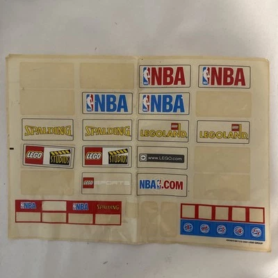 LEGO Ultimate NBA Arena 3433 3432 ТОЛЬКО ЧАСТИЧНЫЙ ЛИСТ НАКЛЕЕК - Изображение 1 из 3