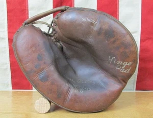 Vintage 1950s Montgomery Ward Leather Catchers Mitt Baseball Glove Bill Dickey - Picture 1 of 12
