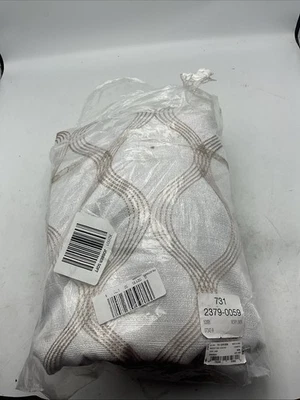 Max Blackout Prescott Ojal Blackout Cortina Única Geo 50 x 95 pulgadas Marfil/Lino Foto 1 de 4