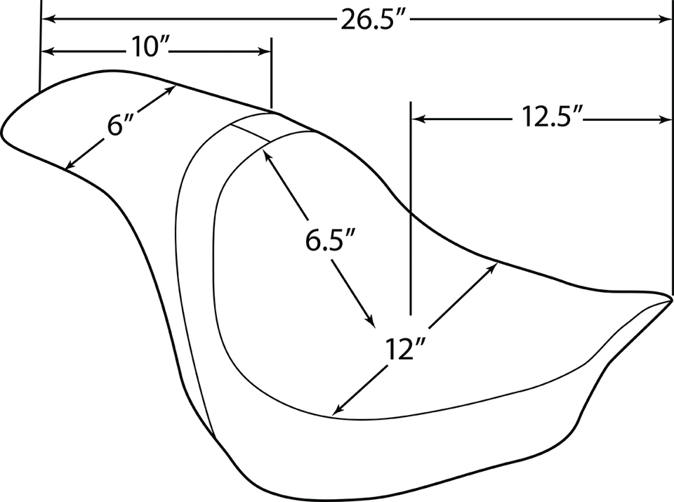 Asiento Predator 2018-2020 para Harley Softail Breakout 114 FXBRS vinilo liso FX Foto 1 de 1