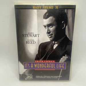 It's A Wonderful Life (DVD 2001) B&W VGC Fast & Free Local Post PAL 0 ALL Capra - Picture 1 of 3