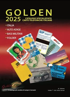 🆕 Catalogo Schede Telefoniche GOLDEN 2025 - Special. su Carte Italiane + Folder - Immagine 1 di 4