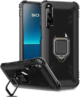 For Sony Xperia L4 Case, Magnetic Ring Armour Shockproof Stand TOUGH Phone Cover - Image 1 of 4