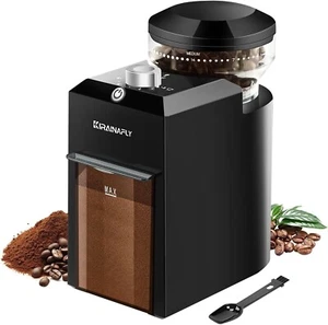 Electric Burr Coffee Grinder Adjustable Coffee Grinder 28 Precise Grind Set Gift - Picture 1 of 6