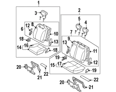 897004D150CS8 NOVO GENUÍNO KIA OEM ENCOSTO DE CABEÇA TRASEIRO LH RH BEGE para 2006 SEDONA - Imagem 1 de 2