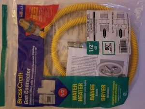 Conector gas 1/2" longitud electrodoméstico línea gas - Imagen 1 de 4