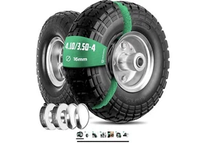 MOOVMOOV Pannensicheres Rad 4.10 3.50-4 x2 Achsbohrung 16mm - Nabenversatz 55mm - Bild 1 von 7