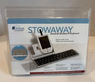 Think Outside Stowaway IR Infrared Wireless Keyboard Pocket PC/Palm OS (ELERBYE) - Image 1 of 3