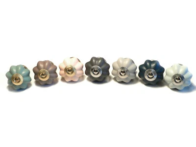 Clayre & Eef Möbelknopf Knauf Griff Türknopf Blume 4 x 4 cm matt mit Manschette - Bild 1 von 2