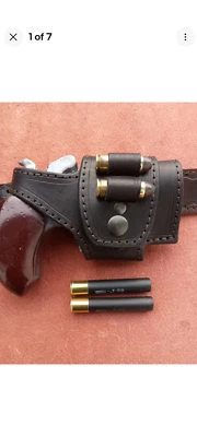 Made to Order Bond Arms 45/410 Ammo Loop Leather Cross Draw Driving Holster - Image 1 of 4