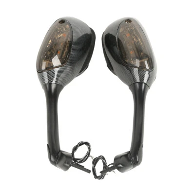 Espejos retrovisores señal de giro aptos para Suzuki GSXR600 750 06-24 GSXR1000 05-15 nuevos Foto 1 de 4