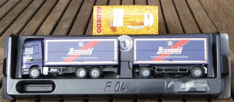 Albedo 250073 MB Actros Camion Rimorchio Birrai Oro Thuringia Scala 1:87, H0, - Immagine 1 di 1
