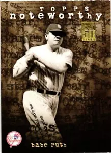 2001 Topps Noteworthy - Babe Ruth (#TN30) New York Yankees - Picture 1 of 1