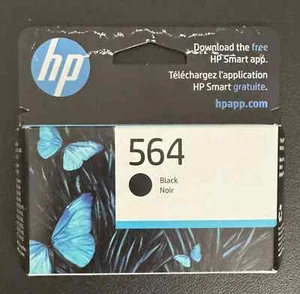 HP 564 Black Original Ink Cartridge, New Sealed JULY 2025+ PACK OF 2 - Picture 1 of 1