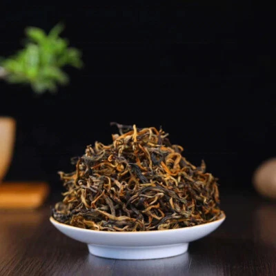 1000 g de té chino DianHong, té premium China Yunnan dorado negro dian hong Foto 1 de 4