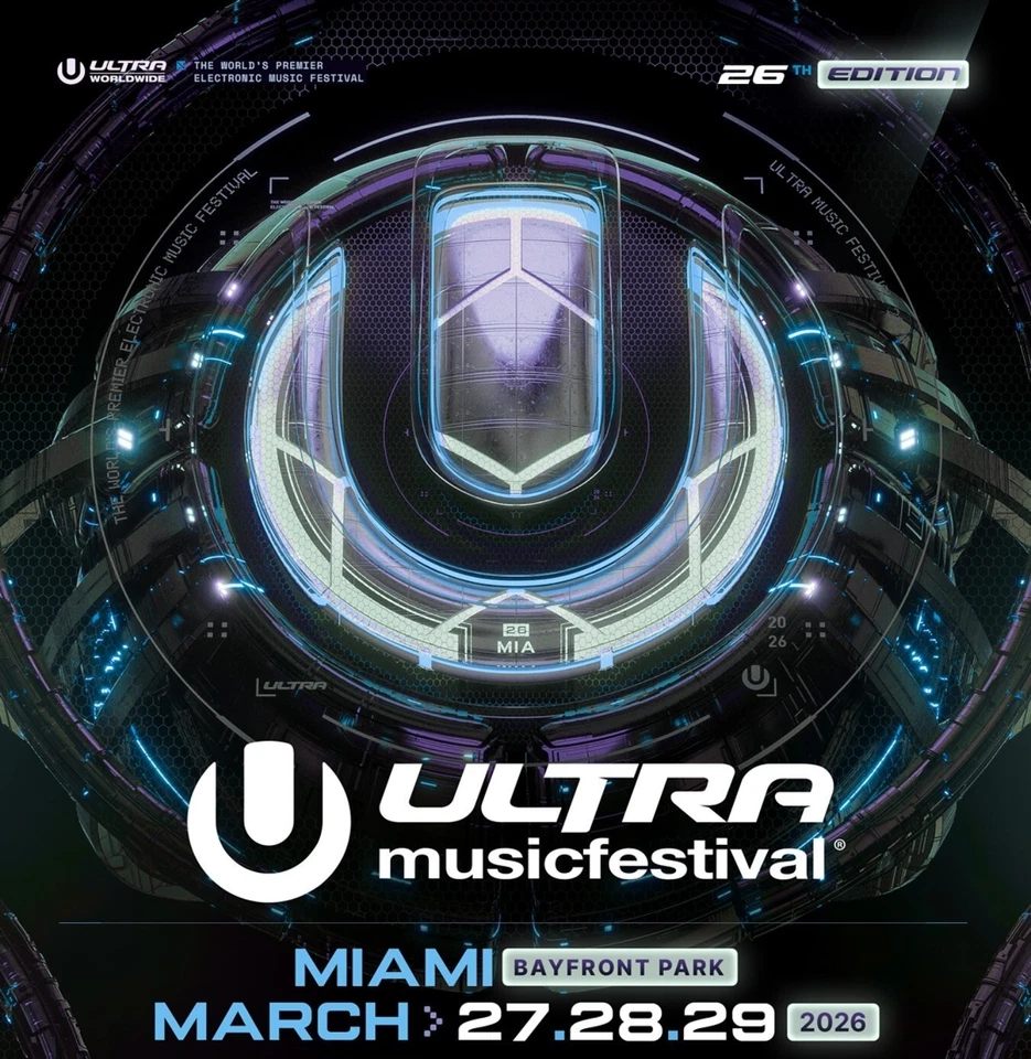 3-DAY GA Tickets - Ultra Music Festival - UMF Miami 2026 Wristbands - Image 1 of 1