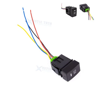 Interruptor de botón pulsador de 4 polos estilo OE con luz LED adicional luz antiniebla DRL para Honda Foto 1 de 4