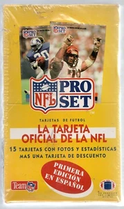1991 Pro Set Football Box Spanish Edition 36ct Factory Sealed - Picture 1 of 6
