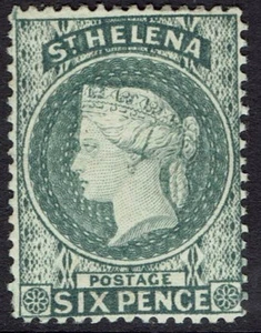 ST HELENA 1884 QV 6D WMK CROWN CA - Picture 1 of 1