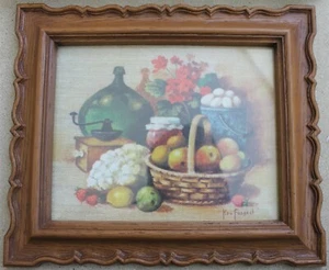 Nuevo de lote antiguo ©1981 estampado enmarcado fresco de la granja por Ken Forrest HOMCO 1178AC - Imagen 1 de 4