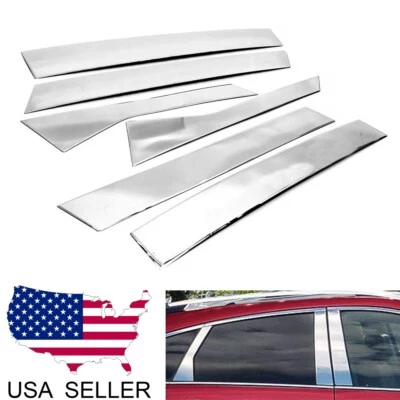 For 2010-2016 Cadillac SRX Stainless Steel Chrome Pillar Post Trim Cover - Image 1 of 4