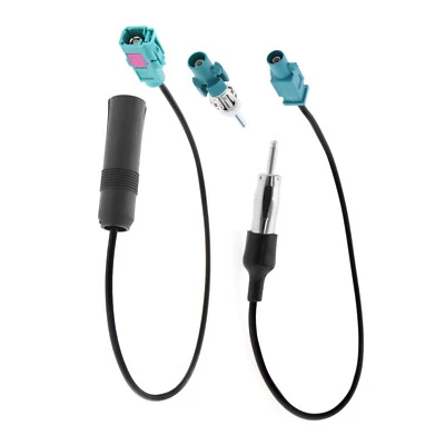 3x Vehicle Antenna Connector Cable Fakra Z Male Female to DIN Plug Cable - Image 1 of 4