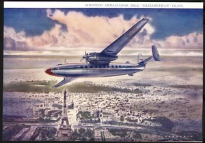 Luftfahrt - Vintage Kunstdruck: BEA AirSpeed Ambassador 'Elizabethan' Class. - Bild 1 von 1