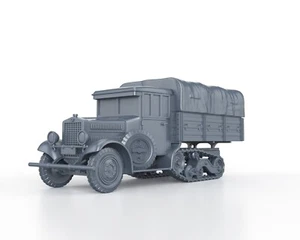 WWII - POLISH C4P Artillery tractor Wz34 solid 3D model 1/48 1/56 1/72 1/87 - Foto 1 di 5